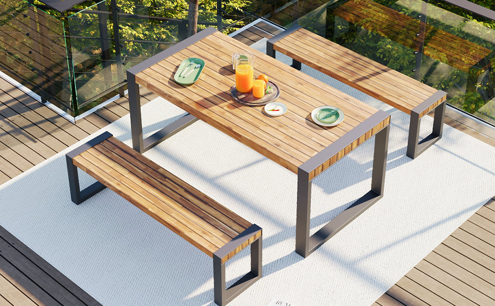 Oakridge Contemporary Outdoor Dining Set