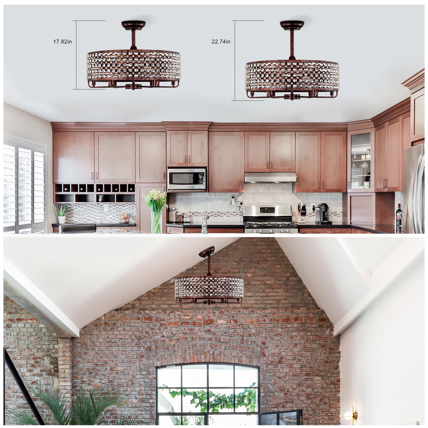 Lula Contemporary Crystal Ceiling Fan Chandelier
