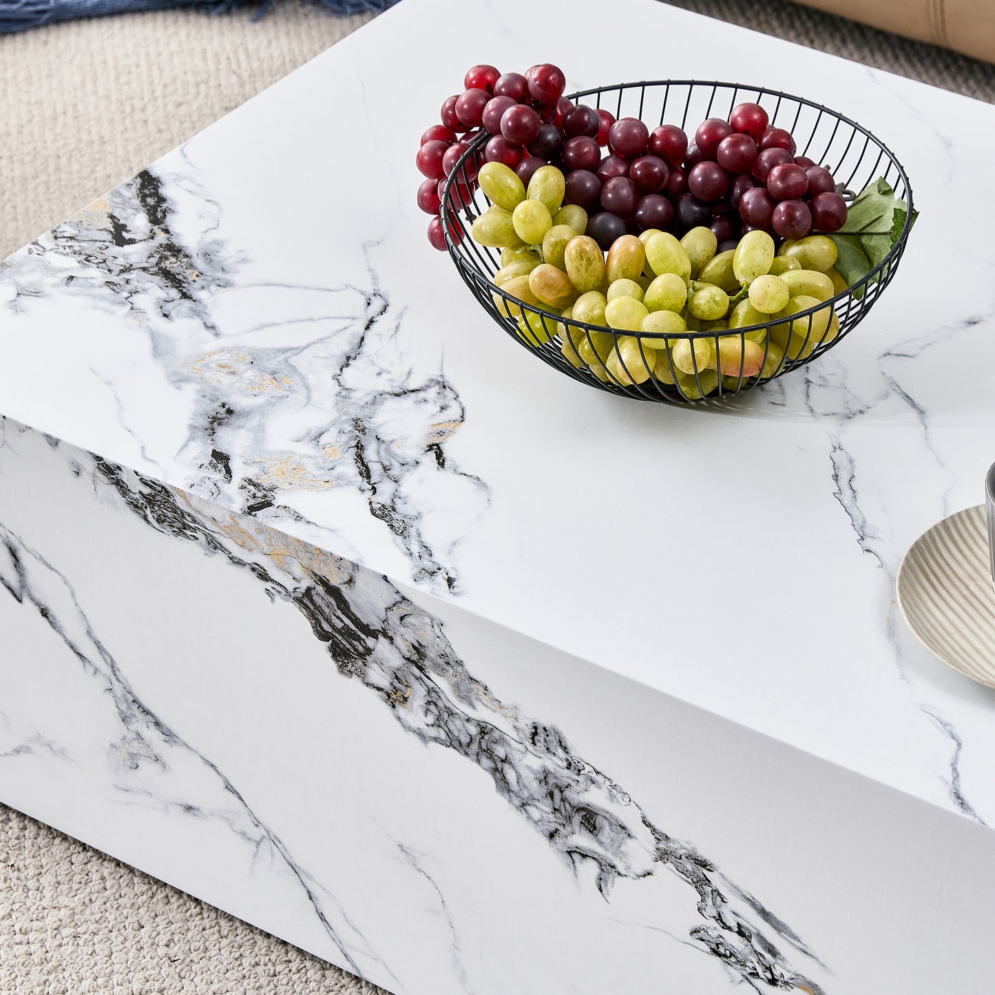 Kingsly Modern Marble Coffee Table