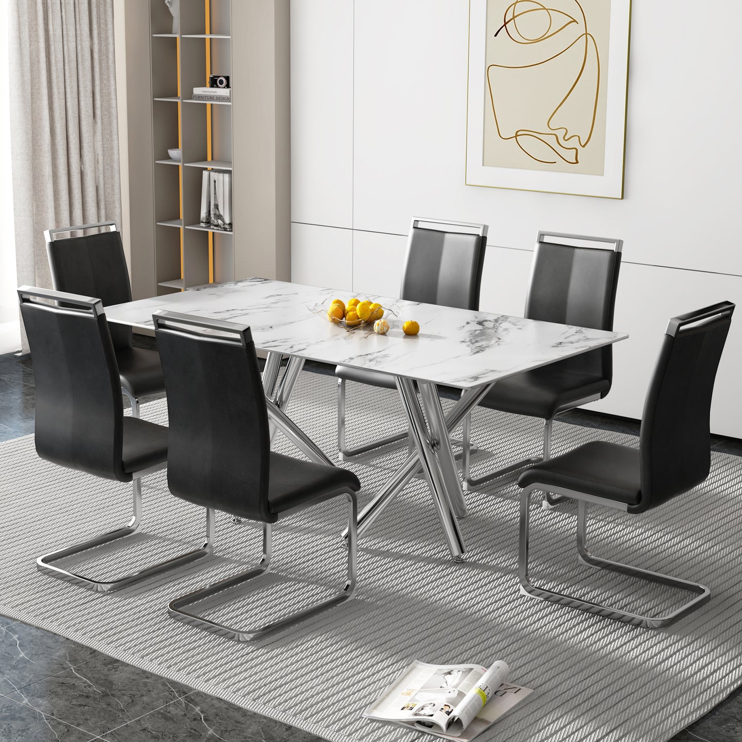 Emery Modern Glass Dining Table