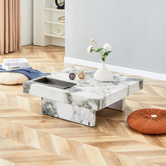 Jiron Modern Fusion Marble Coffee Table