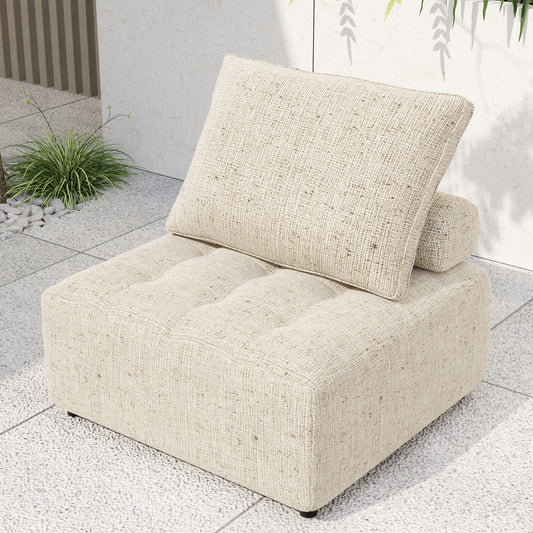 Justo Modern Aluminum Outdoor Sofa