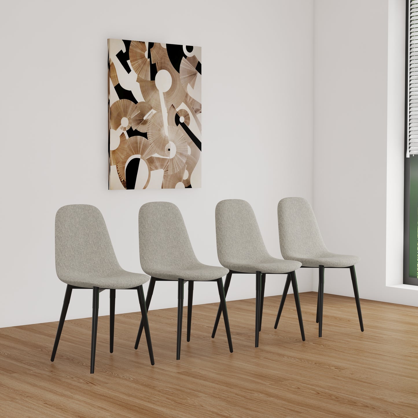 Justo Modern Spoon Dining Chairs