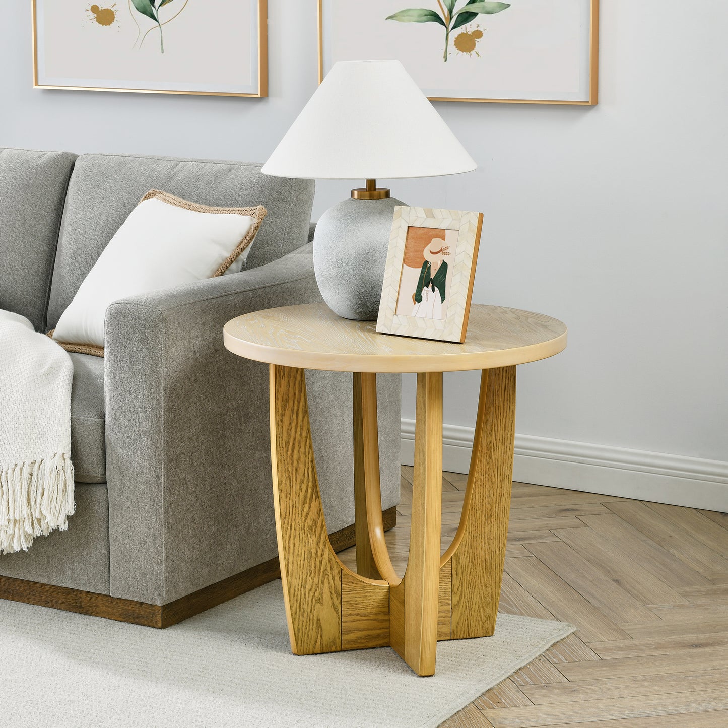 Marcel Craftsman Oak Round Table