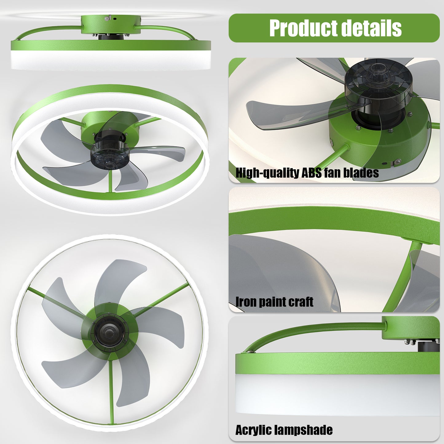 Ghivi Modern LED Ceiling Fan
