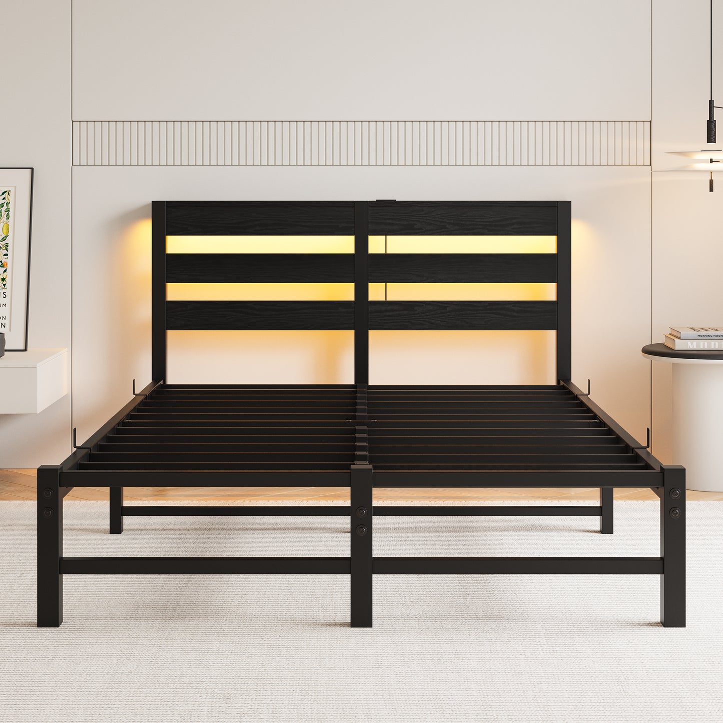 Amity Industrial Metal Storage Bed