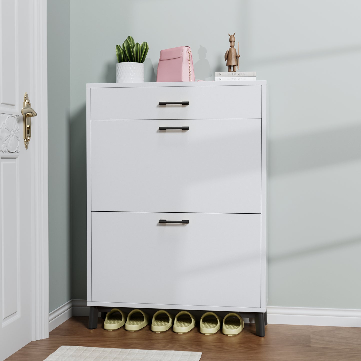 Somerset Modern Hidden Shoe Cabinet