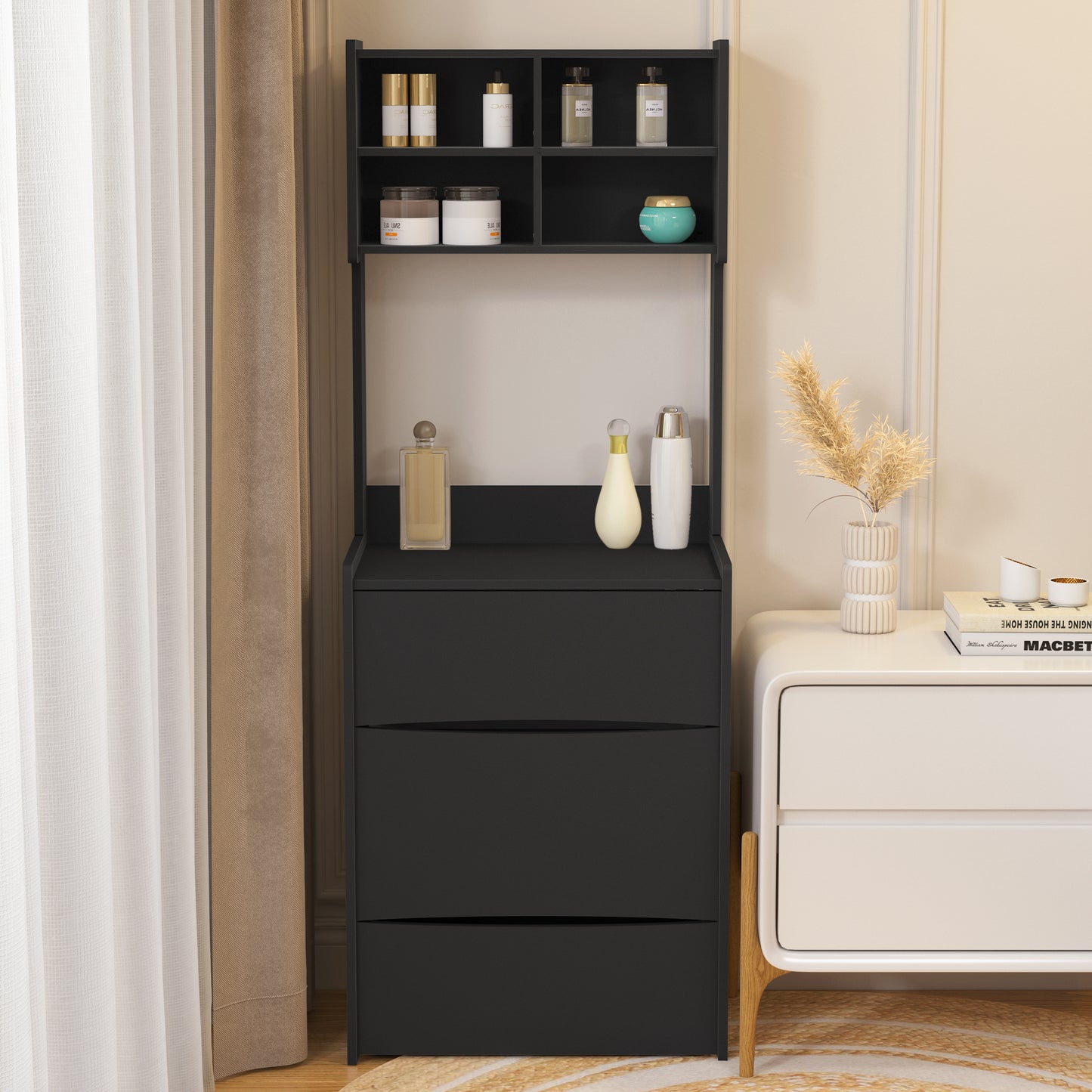 Irvington Contemporary Velvet Dressing Table