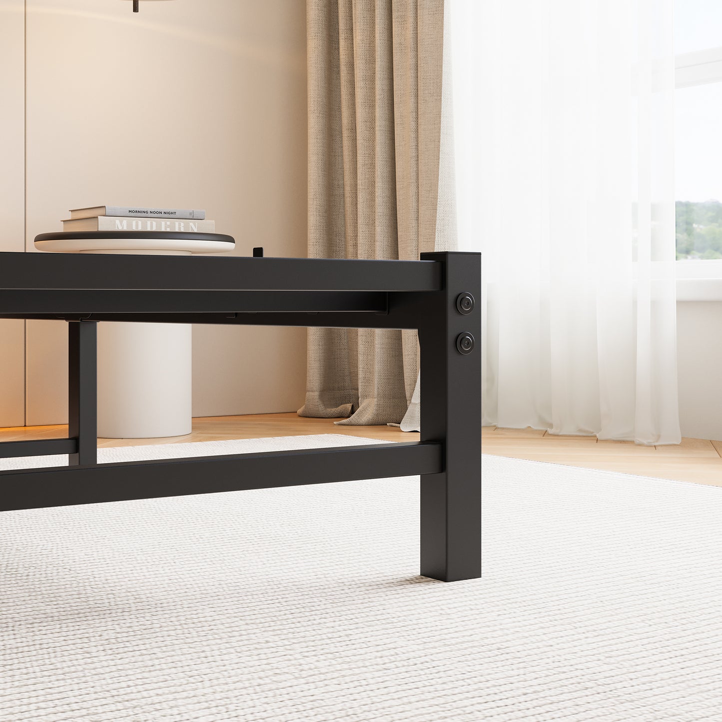 Amity Industrial Metal Storage Bed