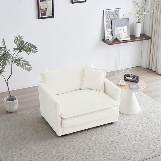 Warmsprings Modern Comfy Chenille Armchair Sofa