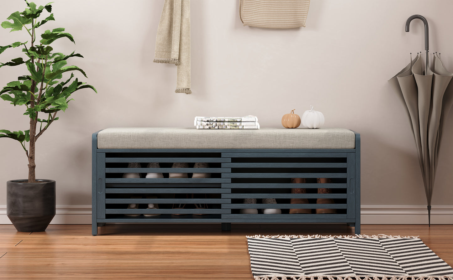 Lula Modern Shutter Storage Bench