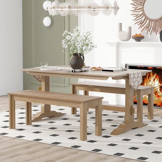 Mission Modern Trestle Dining Set