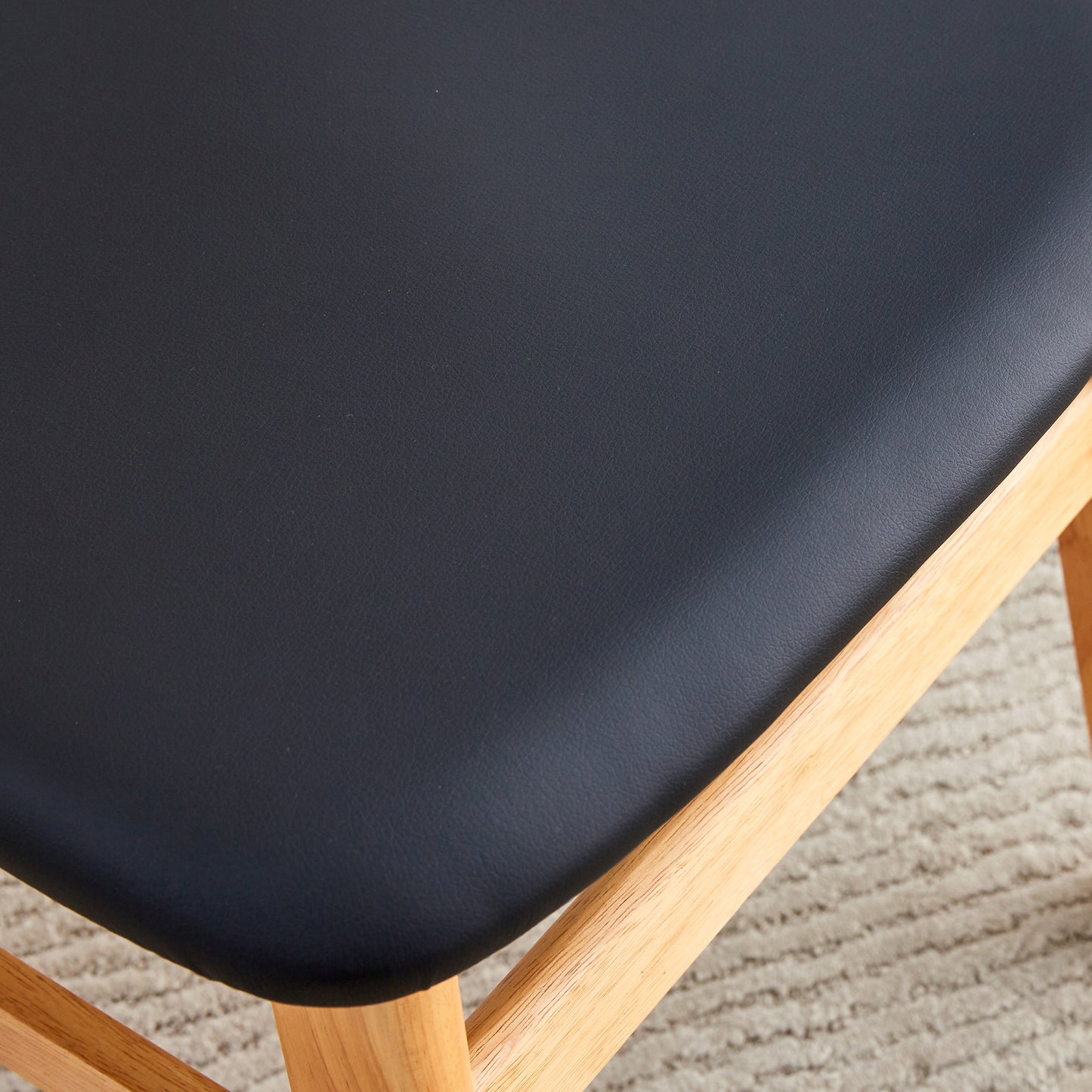 Eda Mid-Century Solid Wood Dining Chair