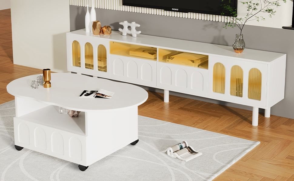 Silverleaf Contemporary ON-TREND LED TV Stand