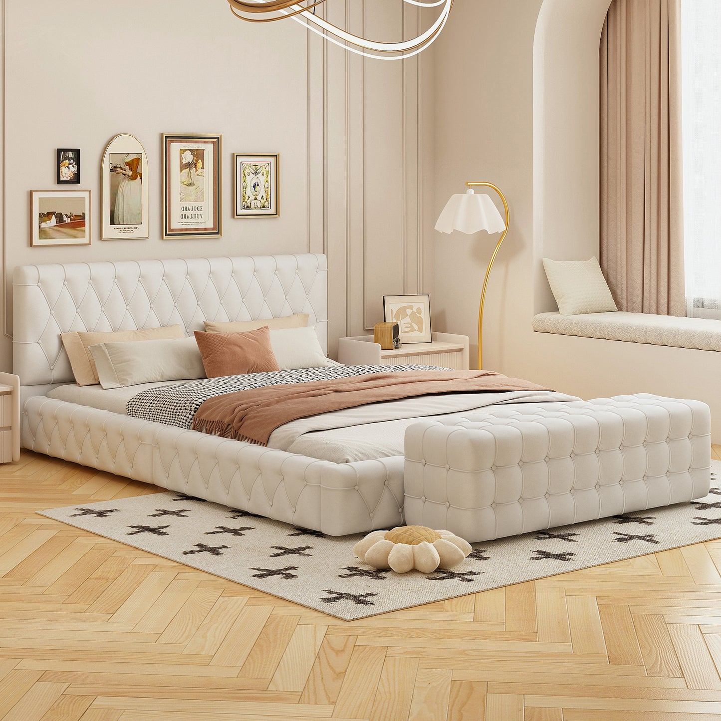 Emery Contemporary Upholstered Queen Bedroom Set