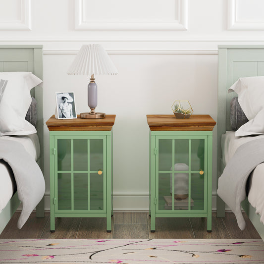 Elmcrest Modern Nightstand with Storage