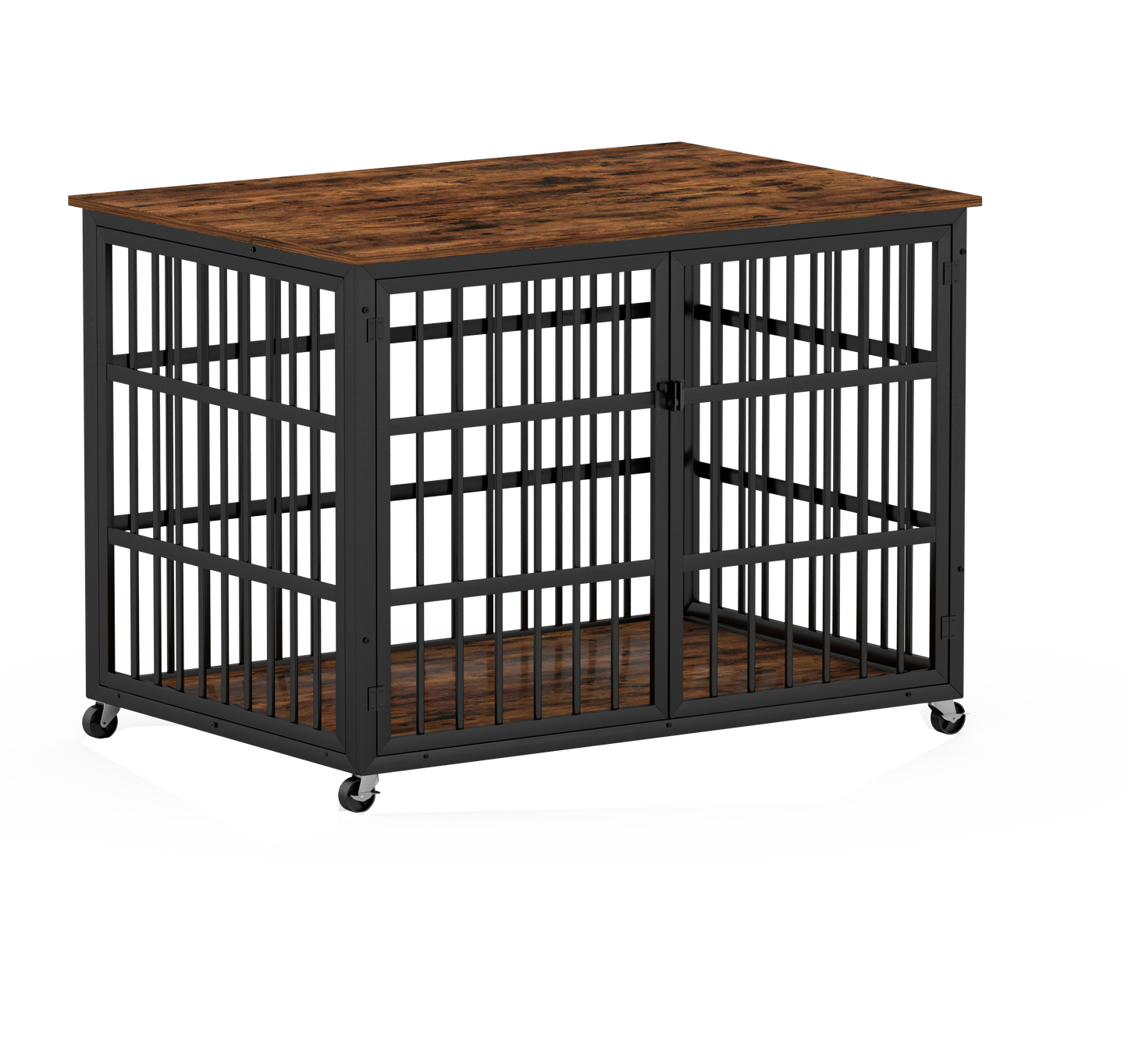 Fitch Industrial Iron Rustic Dog Crate