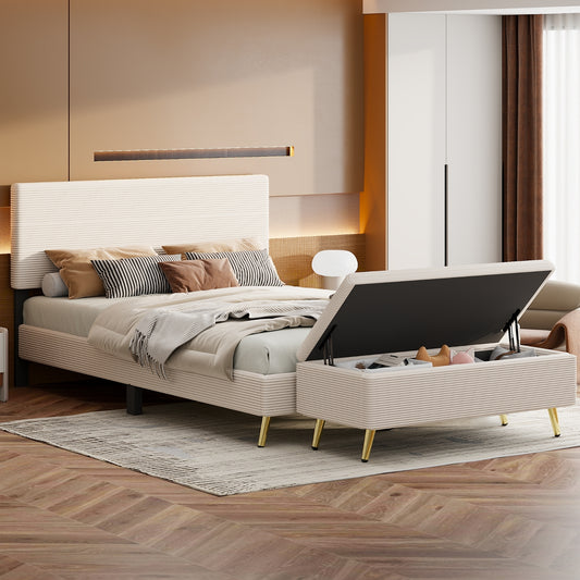 Healdsburg Contemporary Velvet Storage Bedroom Sets