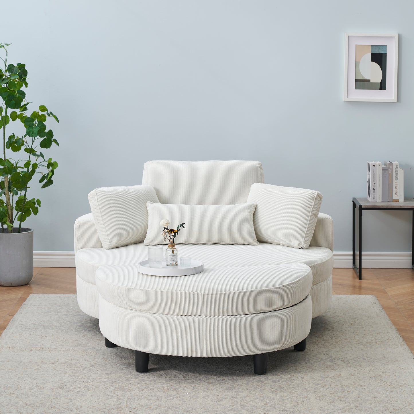 Oakridge Contemporary Corduroy Cozy Sofa