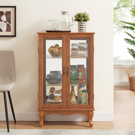 Jiron Traditional Mirrored Display Cabinet