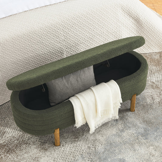 Westport Modern Velvet Storage Ottoman