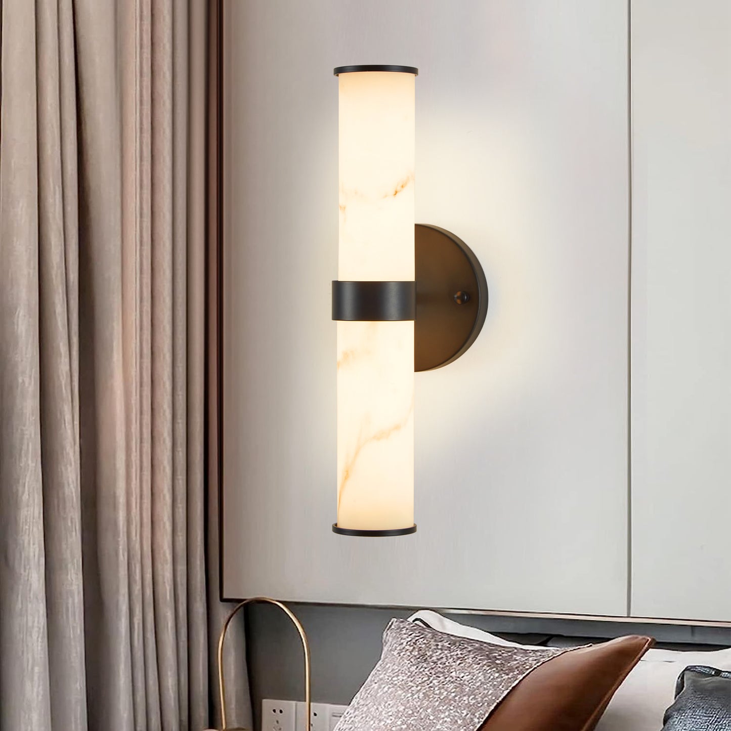 Luz Industrial Marble Texture Wall Light