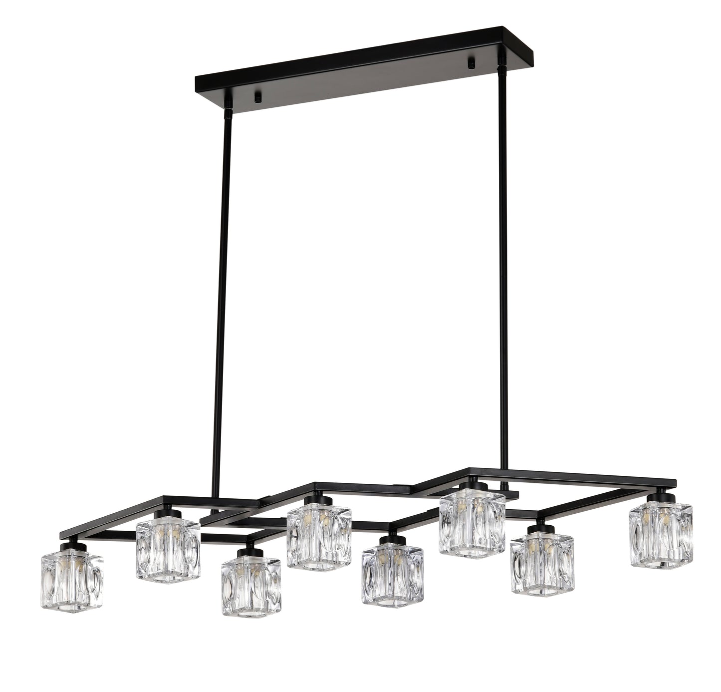 Marcel Industrial Crystal Chandelier