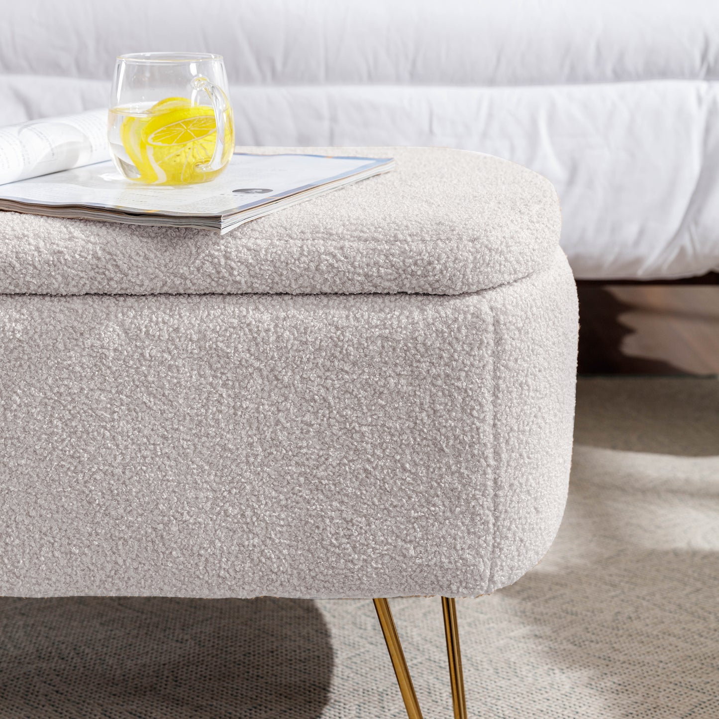 Emery Modern Storage Ottoman
