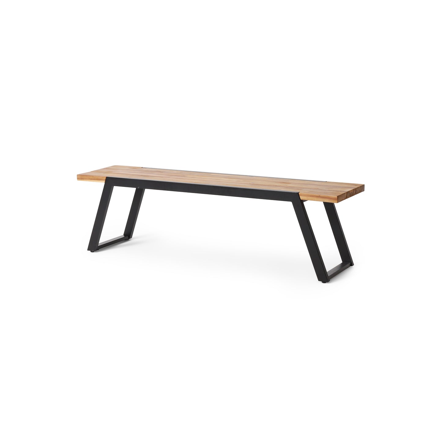 Centerville Modern Wood Metal Bench