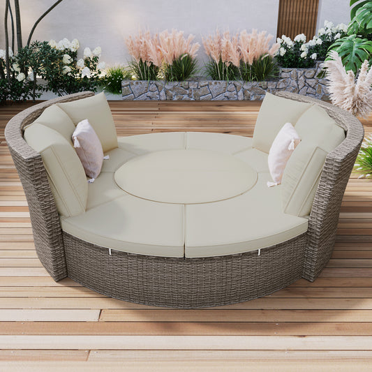 Justo Modern Patio Rattan Daybed
