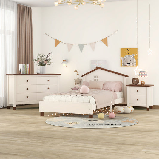 Fitch Contemporary 3-Pieces Bedroom Sets Twin Platform