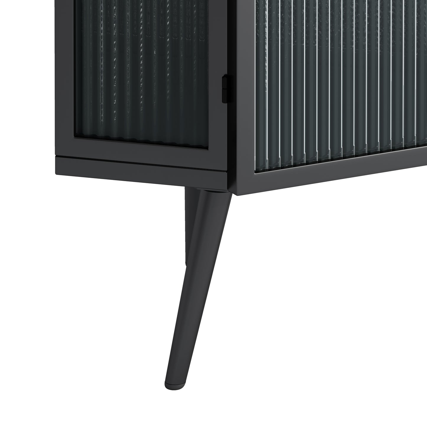 Kingsly Modern Tempered Glass Cabinet
