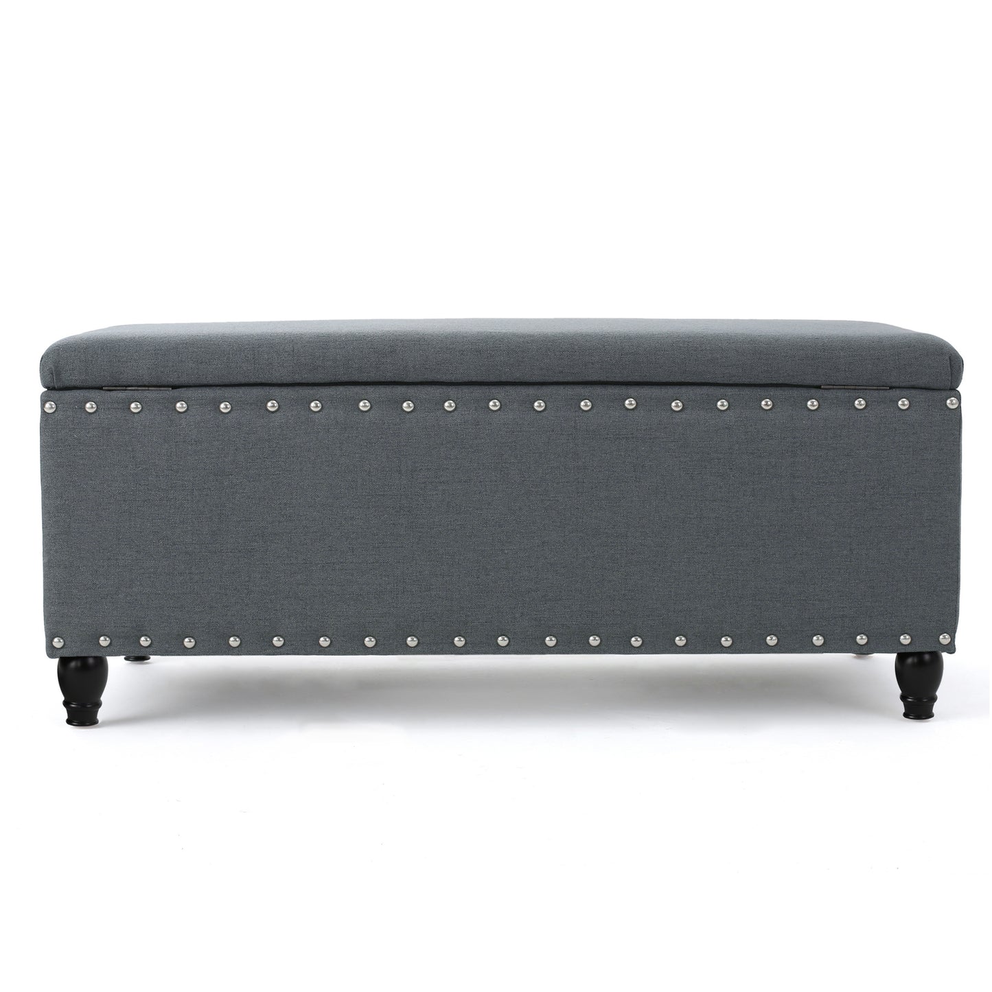 Mission Contemporary Velvet Storage Ottoman