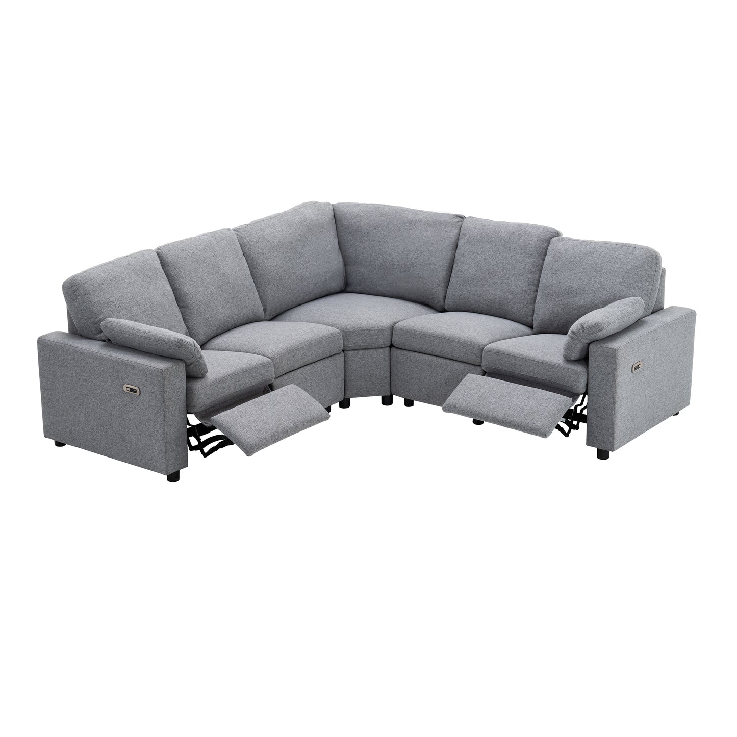 Calista Modern Reclining Theater Sectional