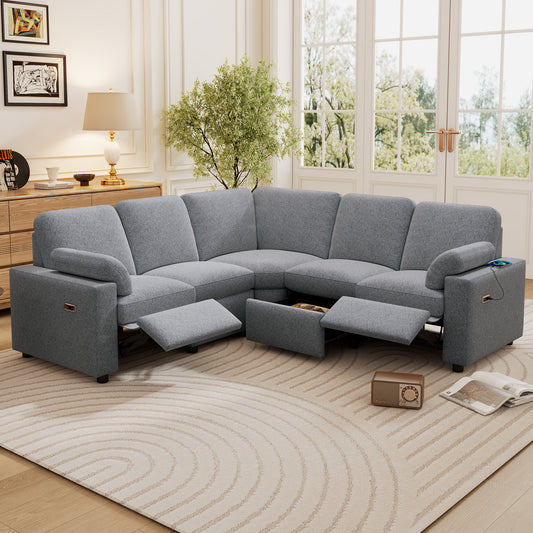 Calista Modern Reclining Theater Sectional