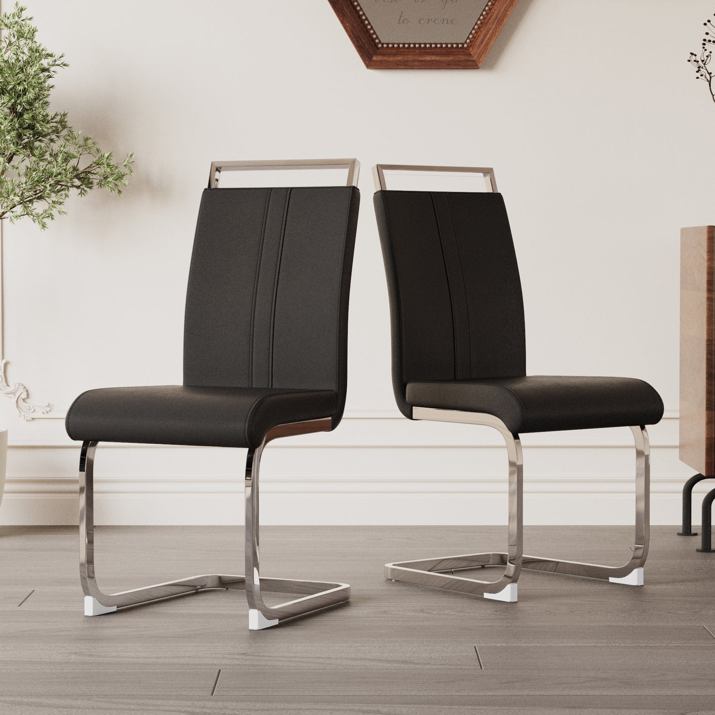 Cleo Modern PU Leather Chairs