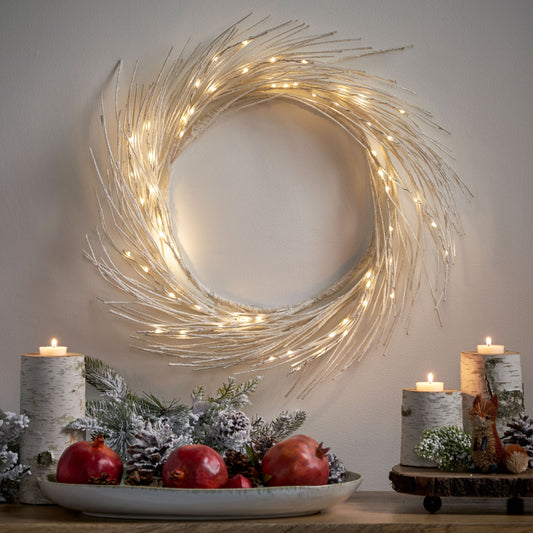 Lula Contemporary Paper LED Light Wreath