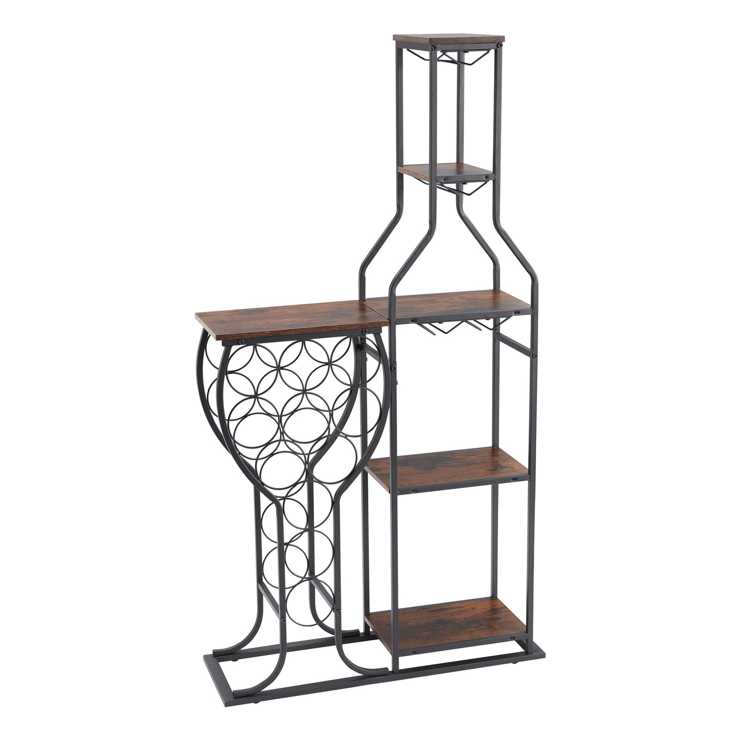 Luz Industrial Standing Wine Rack