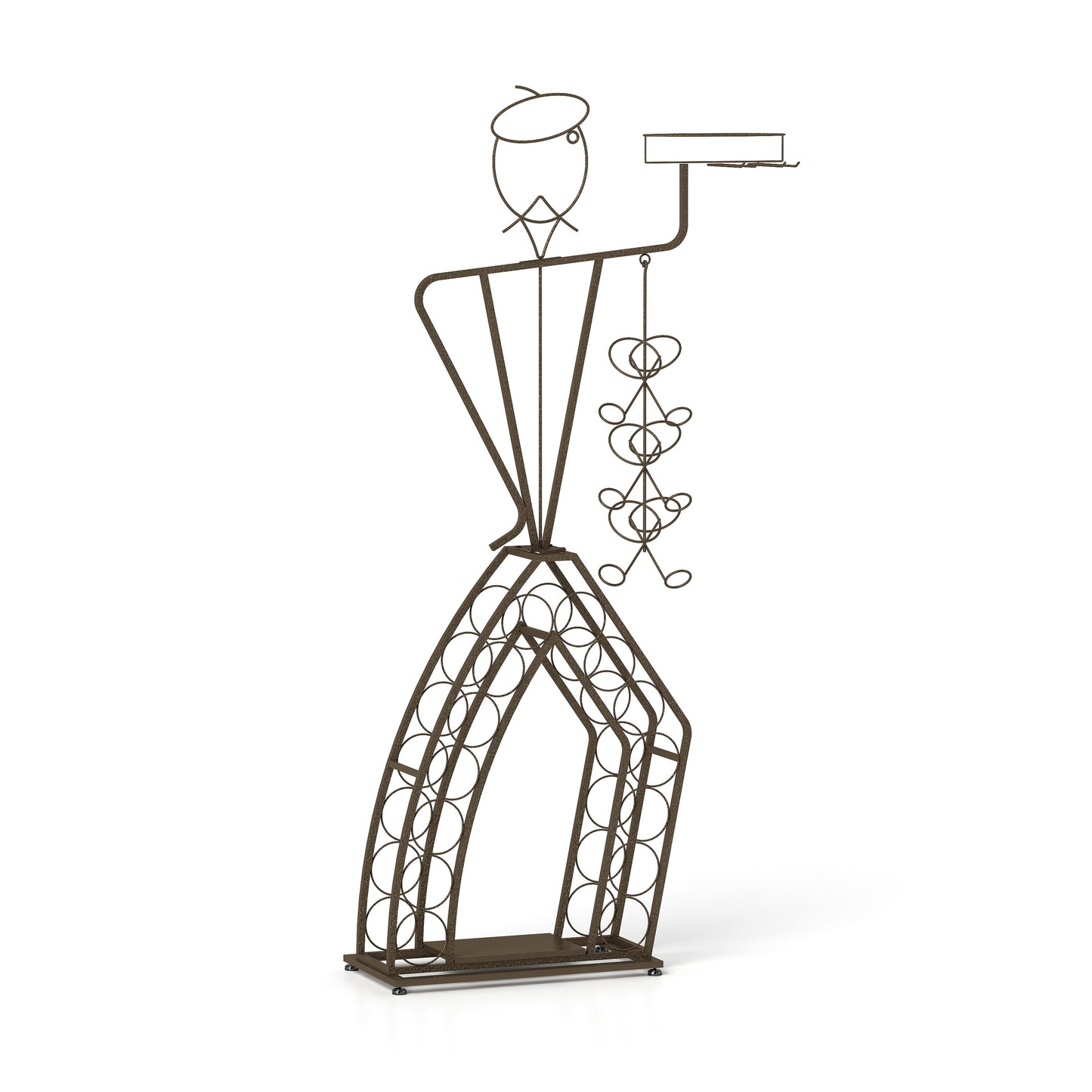 Healdsburg Industrial Freestanding Wine Rack Storage