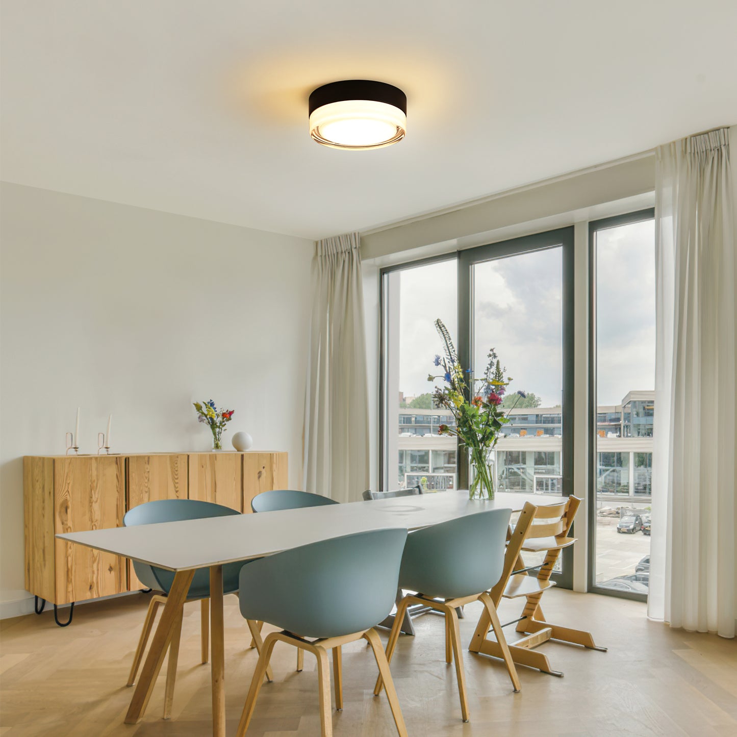 Irvington Modern Small Glass Ceiling Light