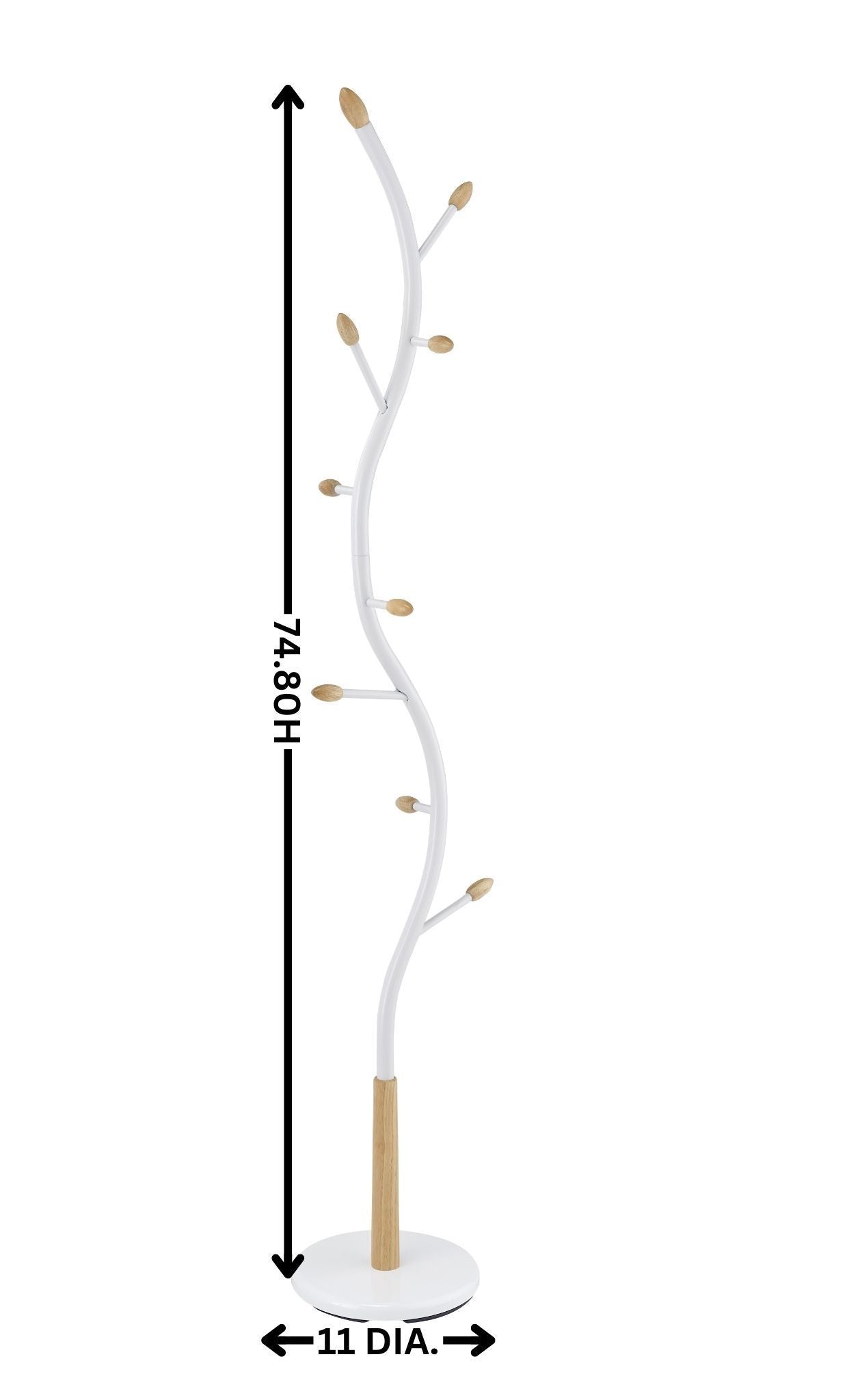 Fremont Contemporary Metal Standing Coat Rack