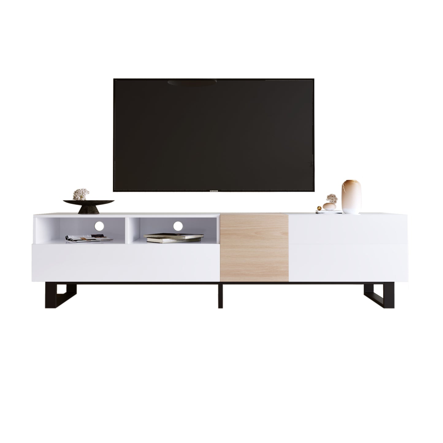 Marites Modern Drop Down Media Entertainment Table