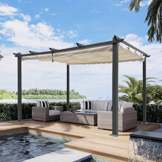Mission Modern Retractable Sun Pergola
