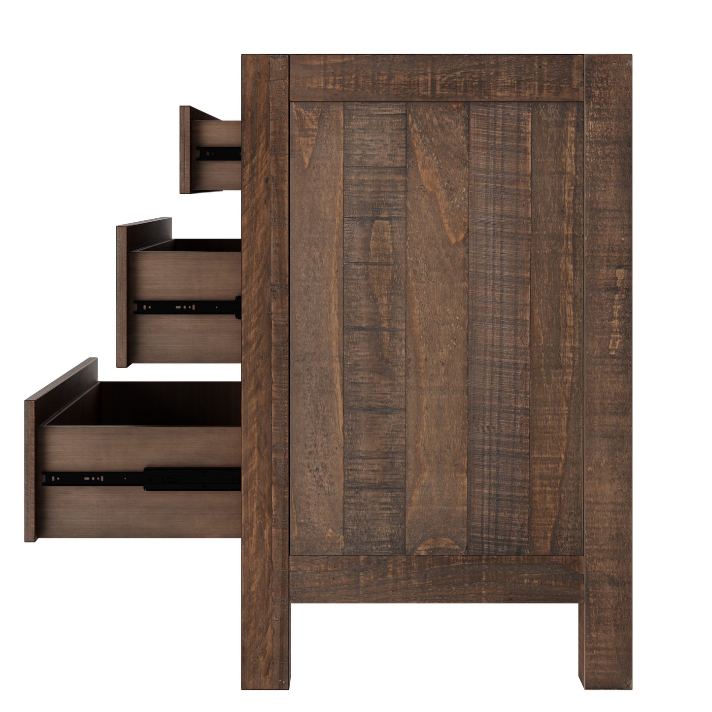 Ghivi Craftsman Rustic Nightstand