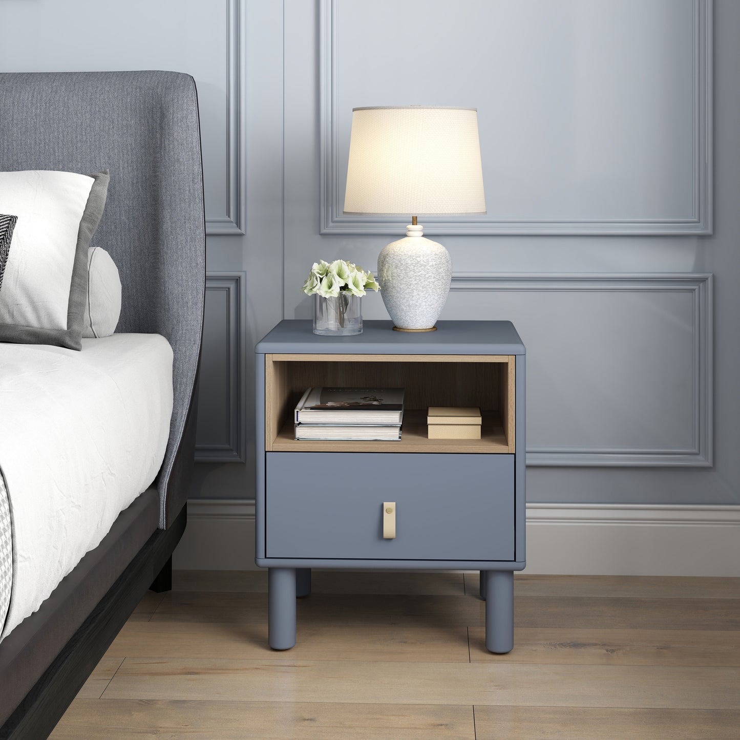 Jiron Modern Compact Drawer Table