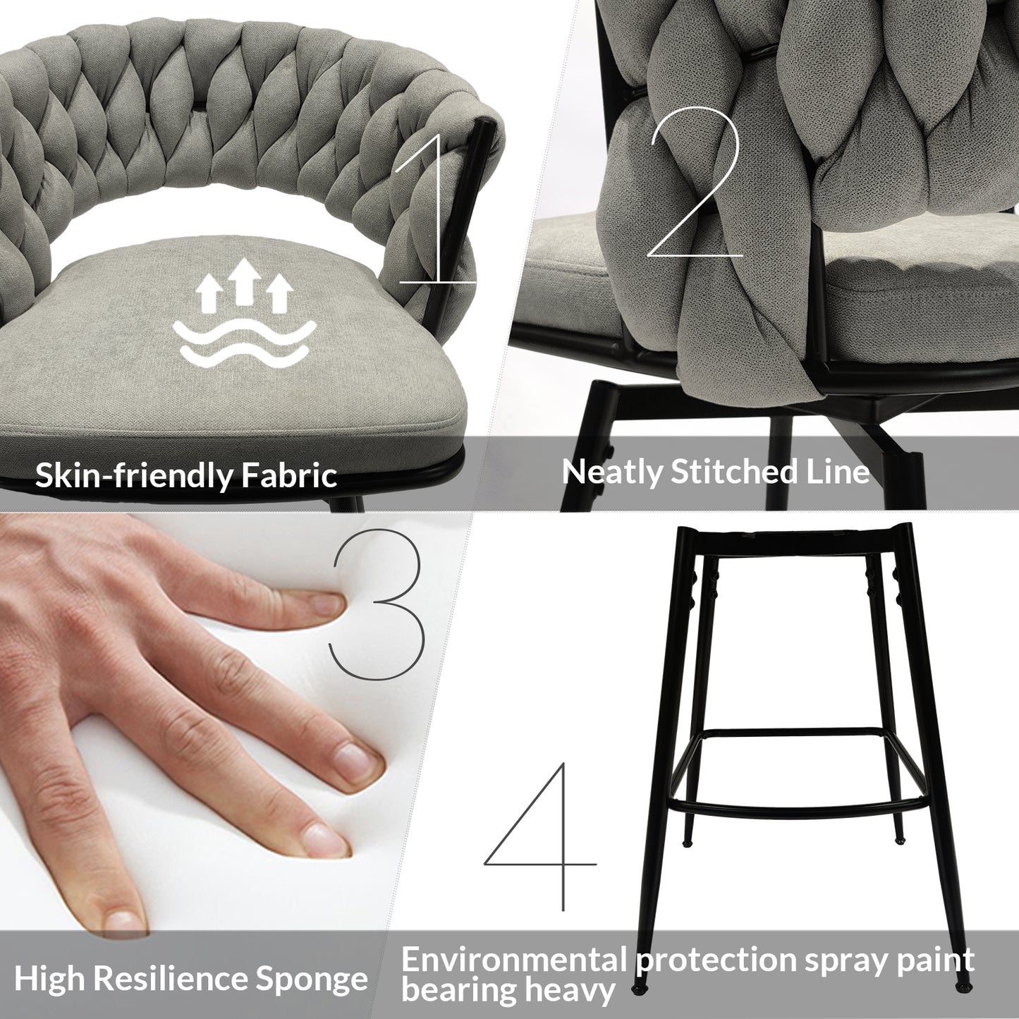 Cleo Contemporary Kitchen Dining Stool
