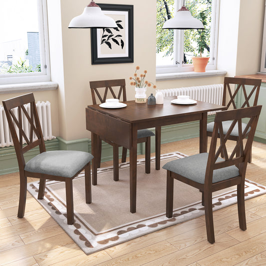 Irvington Contemporary Foldable Dining Table Set