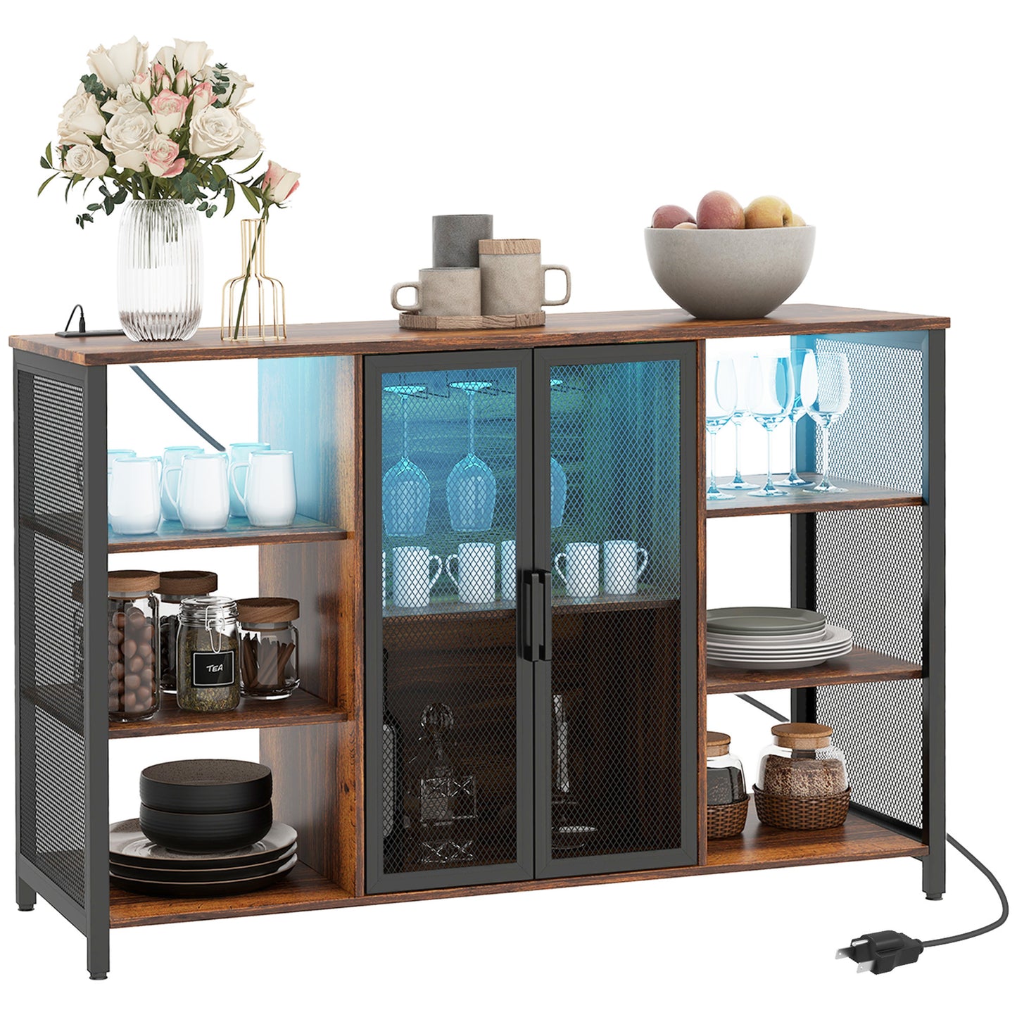 Marcel Modern LED Wine Cabinet