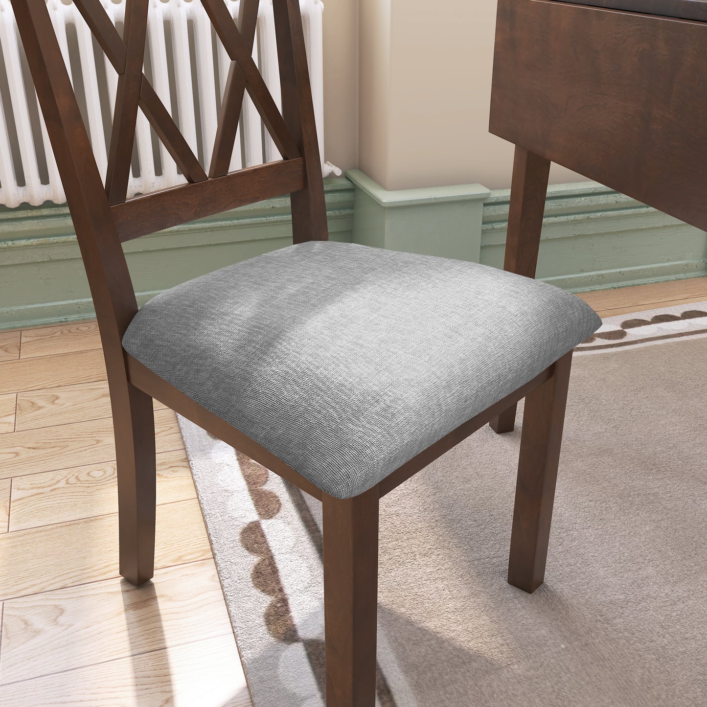 Irvington Contemporary Foldable Dining Table Set