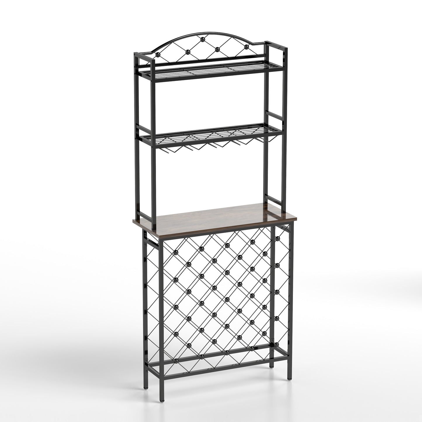 Eda Industrial Metal Wine Rack